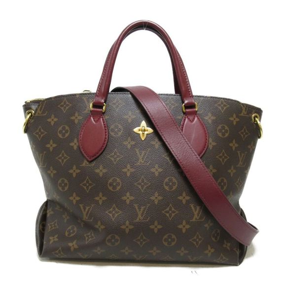 Flower Zipped Tote PM  PVC Coated Canvas Monogram Brown - Picture 1 of 9